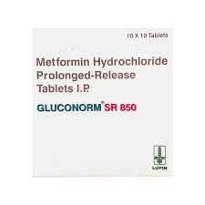 Gluconorm SR 850 mg tablets 10'S